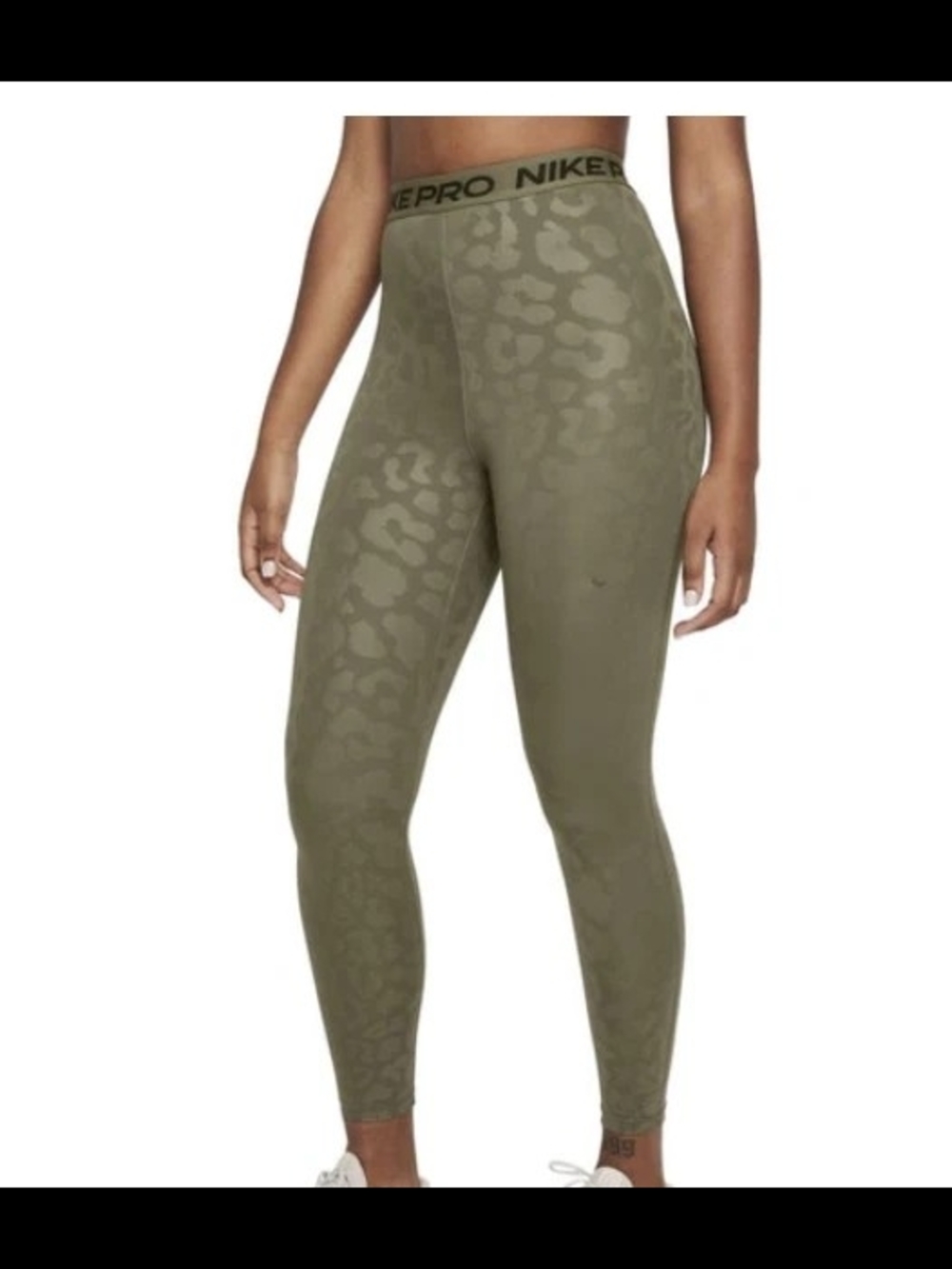 Nike Pro High-Rise Olive Camo Leggings